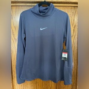 Nike Running AeroReact Long Sleeve Mock Neck  Performance Shirt, women’s sz lg